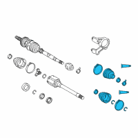 OEM 2009 Toyota Highlander Boot Kit Diagram - 04427-0W060