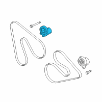 OEM 2015 Ford Transit-250 Tension Pulley Diagram - DK4Z-6A228-A