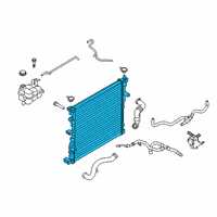 OEM 2022 Ford Police Interceptor Utility Radiator Diagram - L1MZ-8005-A