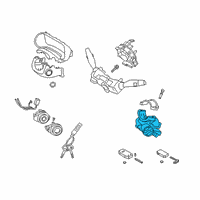 OEM 2021 Kia Forte Ignition Lock Cylinder Diagram - 81910M7110