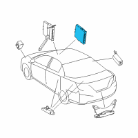 OEM 2012 Toyota Camry Control Module Diagram - 89990-06090