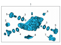 OEM Cadillac Differential Assembly Diagram - 85120731