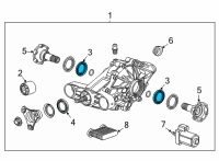 OEM 2022 Cadillac Escalade Axle Seal Diagram - 84649194