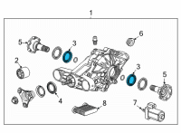 OEM Cadillac Escalade Axle Seal Diagram - 84649194