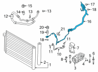 OEM 2021 BMW M5 REFRIGERANT LINE, DUAL LINE Diagram - 64-53-9-860-588