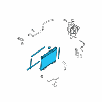 OEM 2011 Nissan Frontier Radiator Assy Diagram - 21410-9CA1A