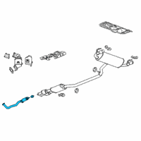 OEM 2021 Cadillac XT6 Front Pipe Diagram - 84486633