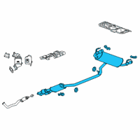 OEM 2020 Chevrolet Blazer Muffler & Pipe Diagram - 84693989