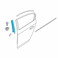 OEM 2022 BMW 330e FINISHER WINDOW FRAME B-PILL Diagram - 51-43-7-465-139