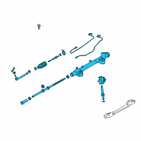 OEM Infiniti Q70 Power Steering Gear & Linkage Assembly Diagram - 49001-1MD3B