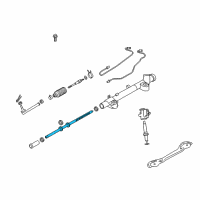 OEM 2017 Infiniti Q70 Power Steering Rack Assembly Diagram - 49271-1MD2A