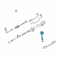 OEM 2011 Infiniti M56 Power Steering Gear Sub Assembly Diagram - 49210-1MD2A