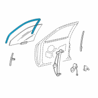 OEM Lincoln Town Car Run Channel Diagram - 4W1Z-5421596-AA