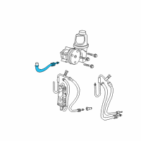 OEM 2003 Dodge Dakota Line-Power Steering Return Diagram - 52106215AG