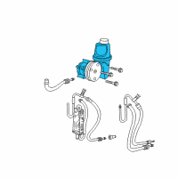 OEM Dodge Durango Power Steering Pump Assembly Diagram - 52106253AF