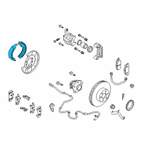 OEM 2014 Nissan Sentra Shoe Set Parking Brake Diagram - 44060-CY025