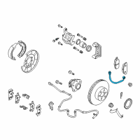 OEM 2015 Nissan Rogue Select Hose Assy-Brake, Rear Diagram - 46210-JG012