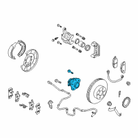 OEM 2017 Nissan Rogue Hub Assembly-Rear Axle Diagram - 43202-4BA0B