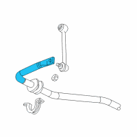 OEM 2006 Chevrolet SSR Stabilizer Bar Diagram - 15749208