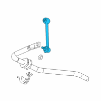 OEM 2007 GMC Envoy Stabilizer Link Diagram - 88965471