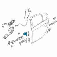 OEM 2014 BMW 640i Gran Coupe Hinge, Rear Door, Upper, Left Diagram - 41-52-7-259-595