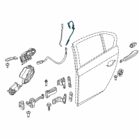 OEM BMW 740Ld xDrive Bowden Cable, Outside Door Handle Diagram - 51-21-7-297-439