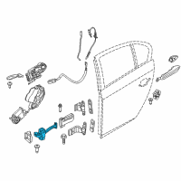 OEM 2014 BMW ActiveHybrid 5 Rear Door Brake Diagram - 51-22-7-182-019