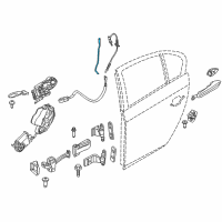 OEM BMW 535i Left Operating Rod Diagram - 51-22-7-175-717