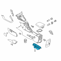 OEM 2015 Ford Focus Cup Holder Diagram - F1EZ-5813562-EA