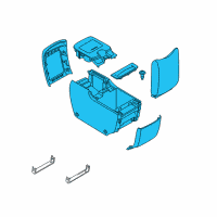 OEM 2016 Infiniti QX80 Console Assy-Rear Diagram - 96950-5ZA0B