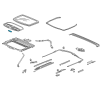 OEM 1999 Honda Civic Handle, Sunshade *NH220L* (CLEAR GRAY) Diagram - 83213-SR4-003ZC