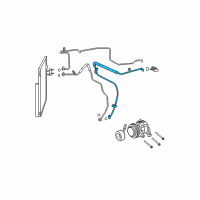 OEM 2012 Ram 3500 A/C Liquid Line Hoses Diagram - 68092247AB