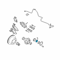 OEM 2008 Dodge Ram 2500 Nut-Hub Nut Diagram - 5086804AA