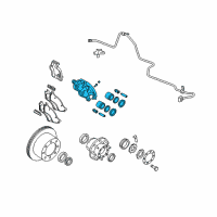 OEM Dodge Ram 3500 CALIPER-Disc Brake Diagram - 5104758AA