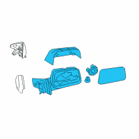 OEM Lincoln MKX Mirror Diagram - 8A1Z-17683-BA