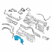 OEM 2017 BMW 330i GT xDrive Sound Insulating.Dash Panel Engine Room Ce. Diagram - 51-48-7-431-668