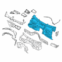 OEM 2018 BMW 430i Gran Coupe Splash Wall Diagram - 41-00-7-297-789