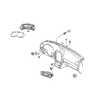 OEM 2004 Ford Thunderbird Ignition Cylinder Diagram - 6W4Z-12A145-A