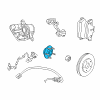 OEM Chrysler Sebring Wheel Bearing Diagram - 4578144AB