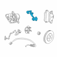 OEM 2001 Chrysler Sebring CALIPER-Brake CALIPER Diagram - 5018947AA