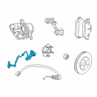 OEM 2001 Chrysler Sebring Sensor-Anti-Lock Brakes Diagram - 4764677AD