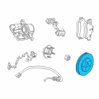 OEM Dodge Stratus Brake Rotor Diagram - 4879138AE