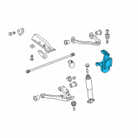 OEM 2006 Hummer H2 Knuckle Diagram - 25850470