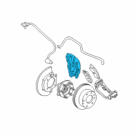 OEM Chevrolet Suburban 1500 Caliper Diagram - 25846387