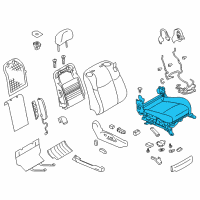 OEM 2013 Infiniti M37 Cushion Complete-Front Seat RH Diagram - 873A2-1PM7B