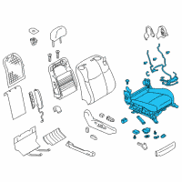 OEM Infiniti M56 Cushion Assy-Front Seat Diagram - 87300-3WG6C