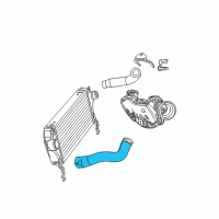 OEM 2007 Jeep Grand Cherokee Hose-Charge Air Cooler Diagram - 55037961AB