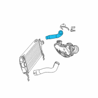 OEM Jeep Hose-Charge Air Cooler Diagram - 55037962AA