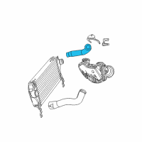 OEM 2008 Jeep Grand Cherokee Hose-Charge Air Cooler Diagram - 55037962AA