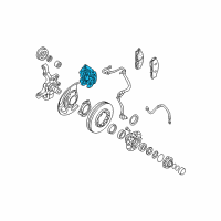 OEM 1997 Infiniti QX4 REMAN CALIPER Front Left Diagram - 41011-0W701RE